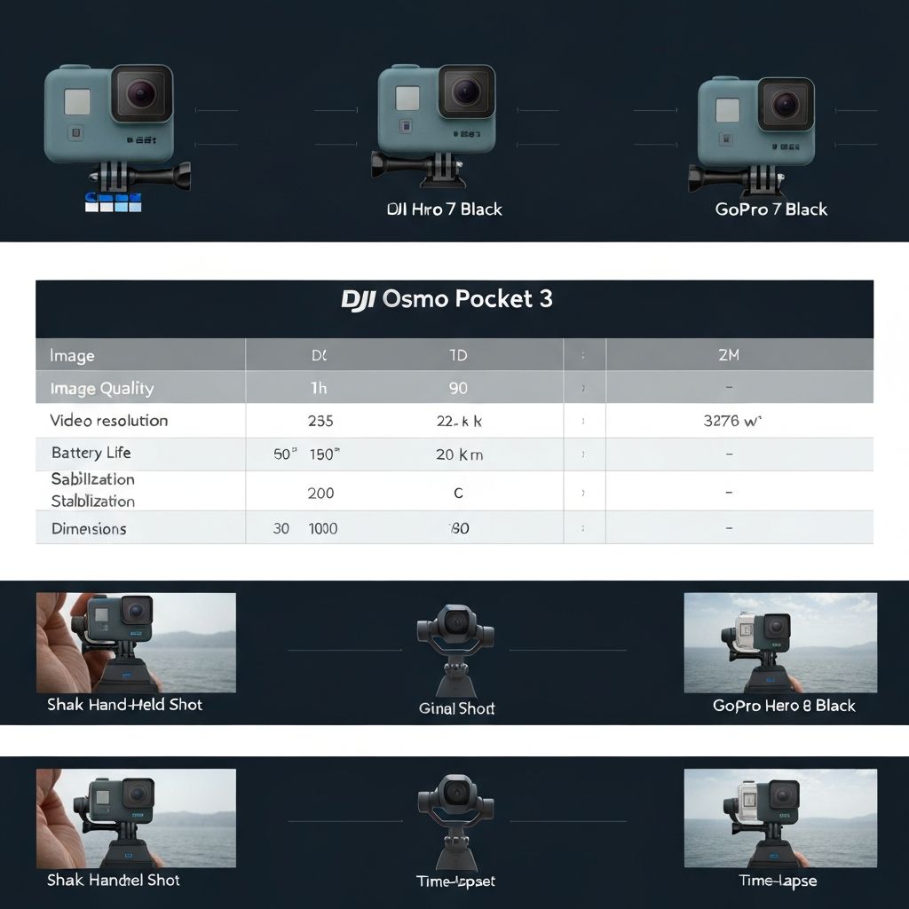 GoPro Hero 12 and DJI Osmo Action 4 cameras