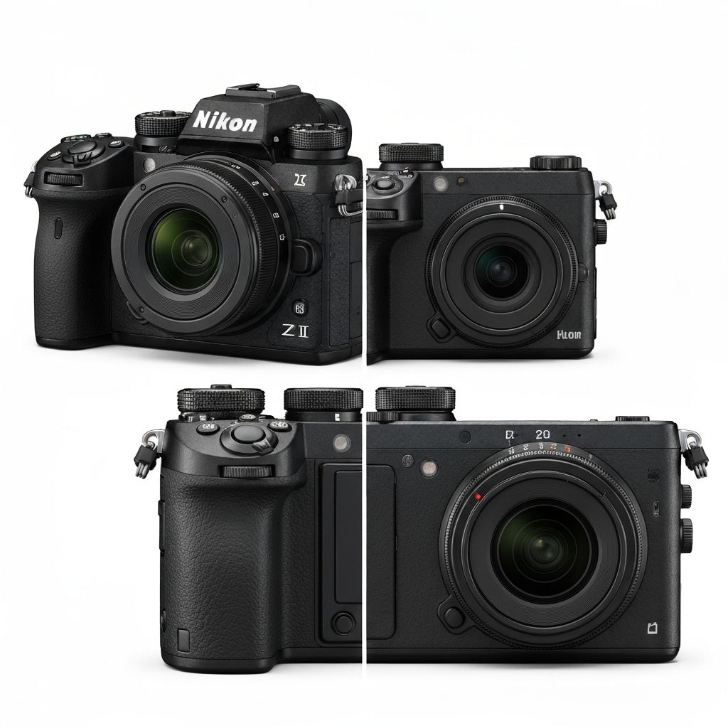 Nikon and Fujifilm mirrorless cameras
