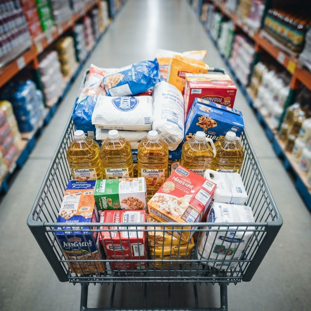 Warehouse club bulk shopping